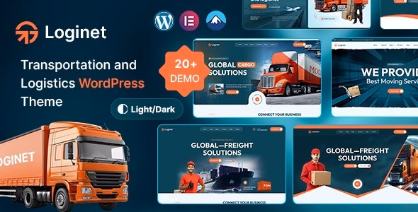 Loginet - Transportation & Logistics WordPress Theme - WordPress Theme Preview