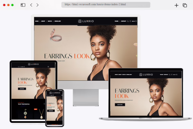luxrio ecommerce jewellery html template