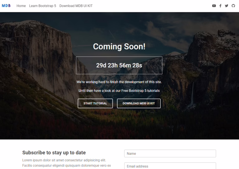 Free HTML Templates for Website Launch