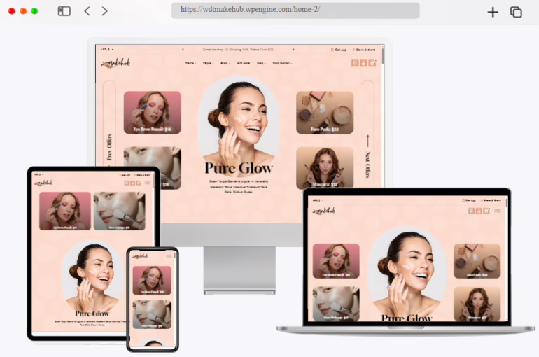 makehub cosmetics woocommerce