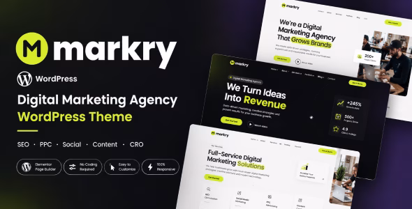 Marrky - SEO & Digital Marketing Agency WordPress Theme WordPress theme