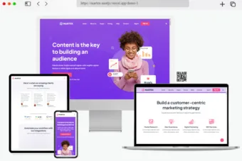martex software saas startup nuxtjs template
