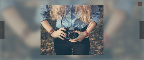 masonry image lightbox