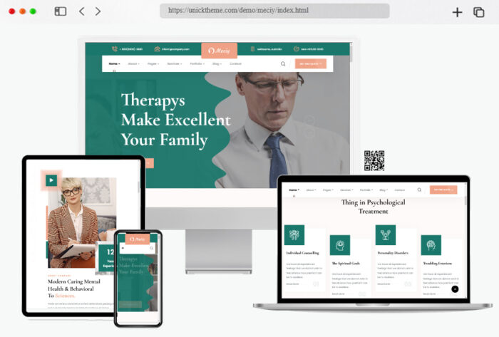 meciy psychology counseling site template