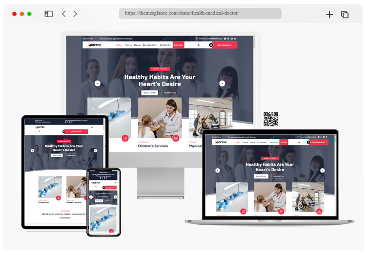 Free doctor WordPress theme
