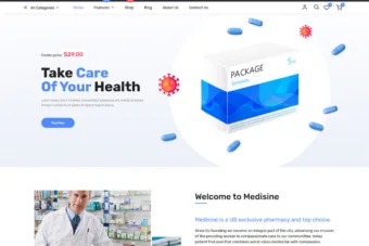 medicine pharmacy magento themes