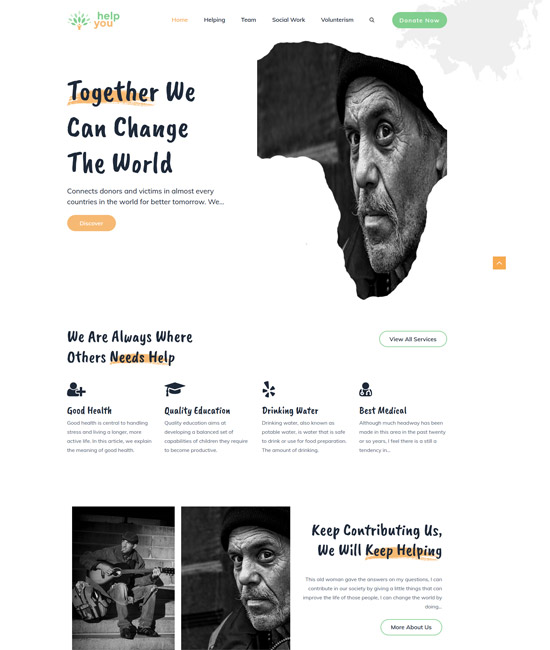 Lightweight free charity WordPress themes