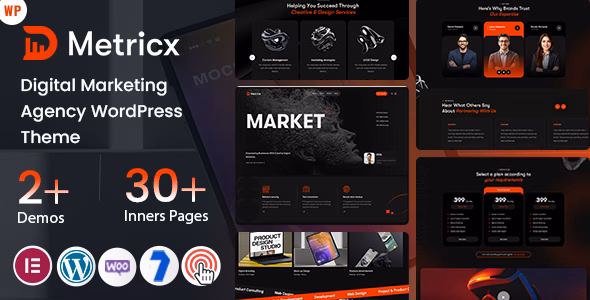 Metricx - Digital Marketing Agency WordPress Theme WordPress theme