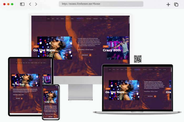 miami night club wordpress theme