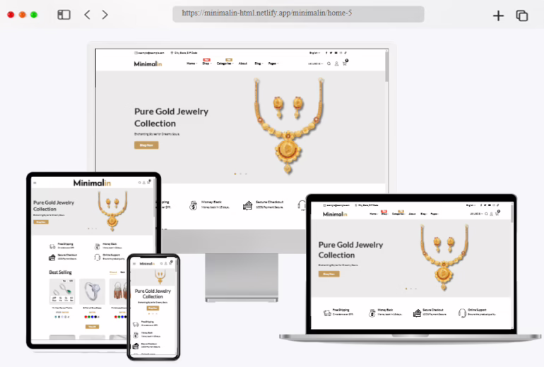 minimalin ecommerce bootstrap template