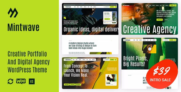 Mintwave - Digital Agency And Portfolio WordPress Theme WordPress theme