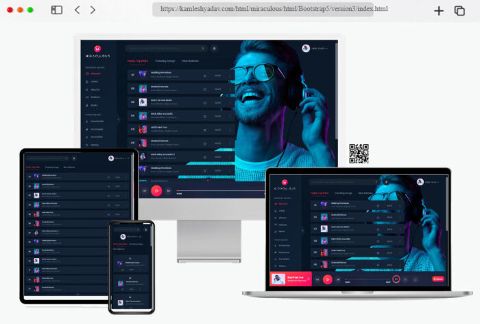 miraculous musician portfolio template
