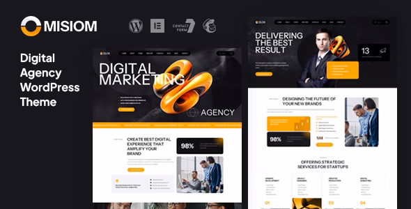 Misiom - Digital Agency Services WordPress Theme WordPress theme