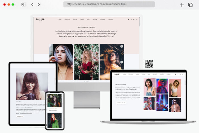 missio photography html template