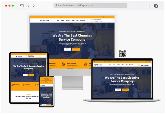 mixxon cleaning services wordpress theme