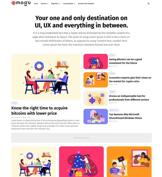 mogu blogger template