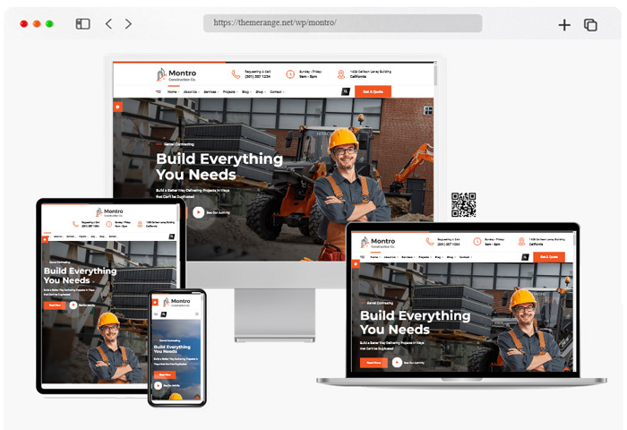 montro construction wordpress theme