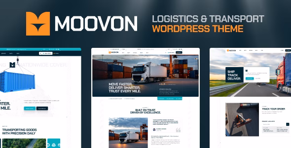 Moovon - Logistics & Transportation WordPress Theme WordPress theme