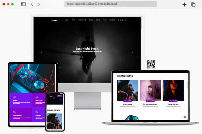 musically music website theme