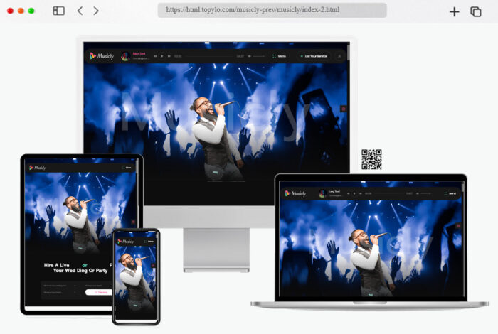 musicly music bands musicians html template