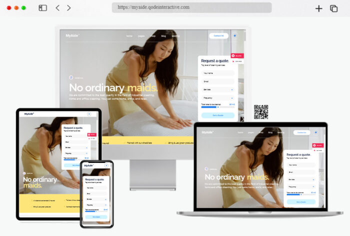 myaide cleaning services theme