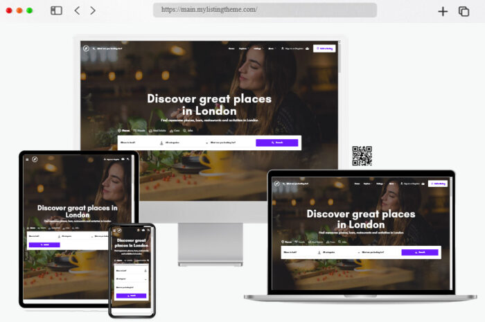 MyListing WordPress theme offering directory and listing solutions