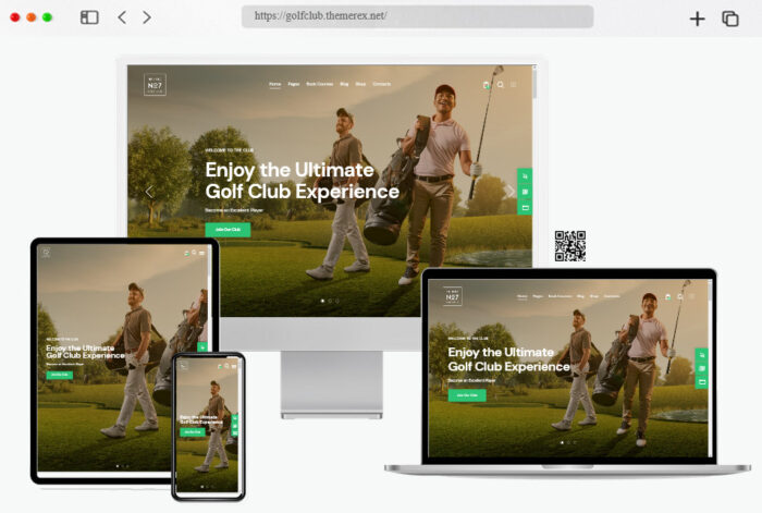 n golf club wordpress theme