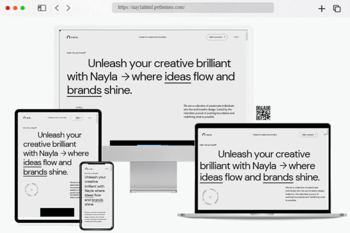 nayla creative portfolio template