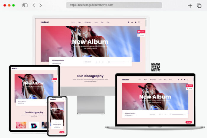 neobeat music wordpress theme