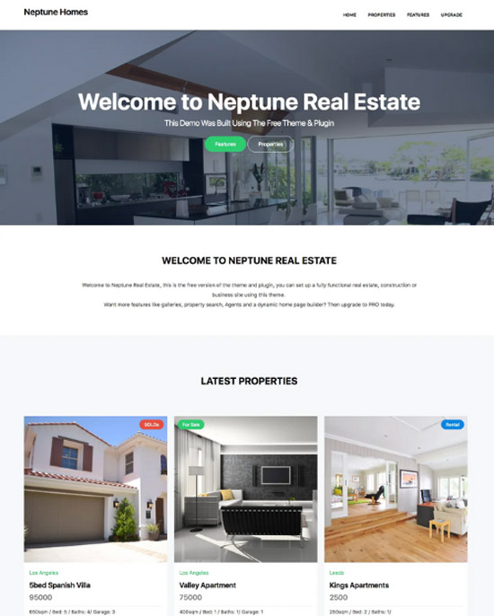Free Residential Property Themes