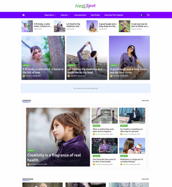 nestspot No-cost Blogger templates
