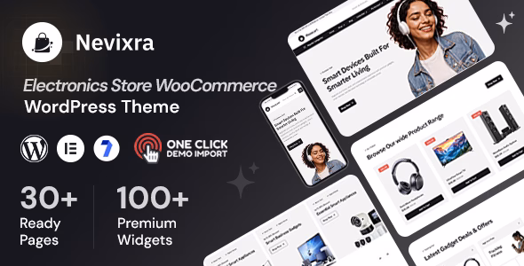Nevixra - Electronics Store WooCommerce Theme WordPress theme