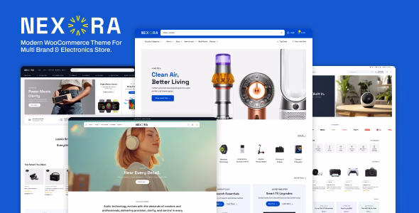 Nexora Shop - Multibrand Electronics Store WooCommerce Theme WordPress theme