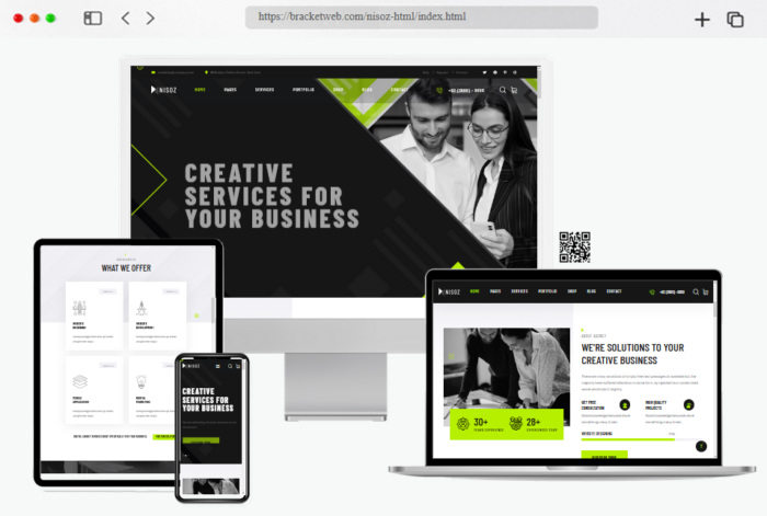 nisoz creative agency html template