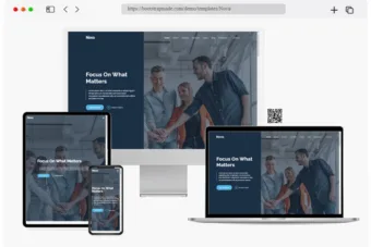 nova free business website templates