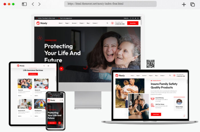 noxiy insurance company html template
