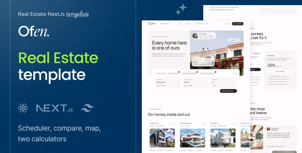 Ofen — Real Estate React & Next.js Template WordPress theme
