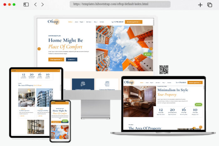 oftop single property html template