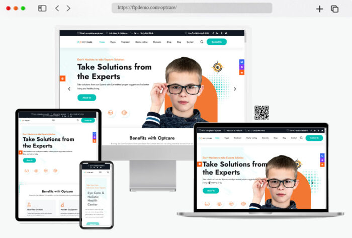 optcare eye care wordpress theme