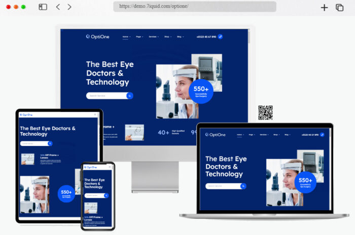 optione eye care wordpress theme