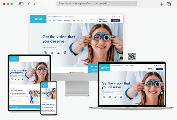 optico optometrist eye care wordpress theme