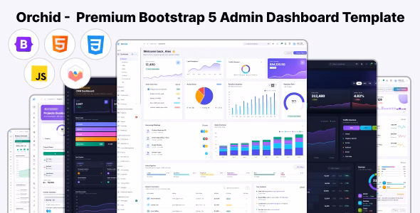 Orchid - Premium Bootstrap 5 Admin Dashboard Template WordPress theme