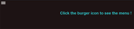 overlay css menu