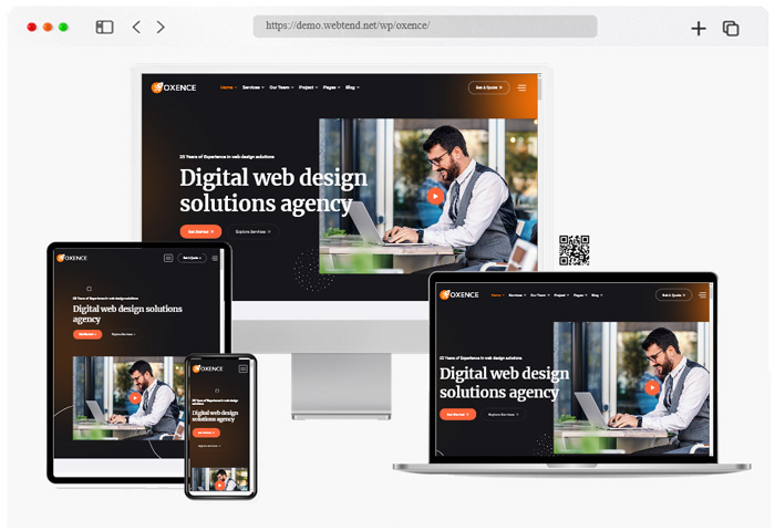 oxence web design agency wordpress theme