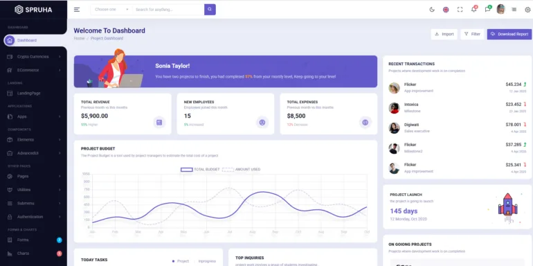 php bootstrap admin dashboard template scaled