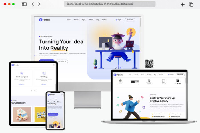 paradox creative agency html template