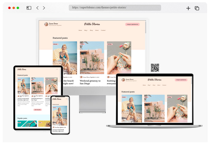 petite stories theme for influencers