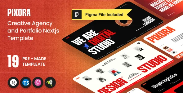 Pixora - Creative Agency & Portfolio Nextjs Template WordPress theme