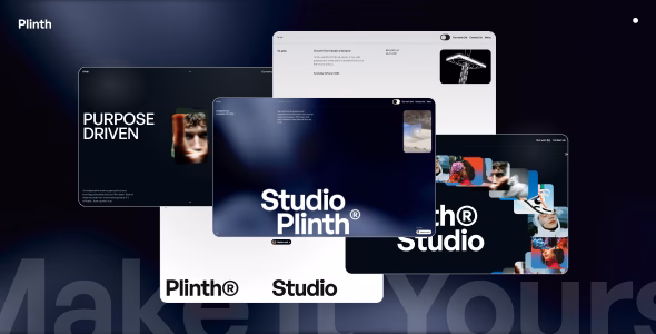 Plinth - Creative Agency & Portfolio HTML Template WordPress theme