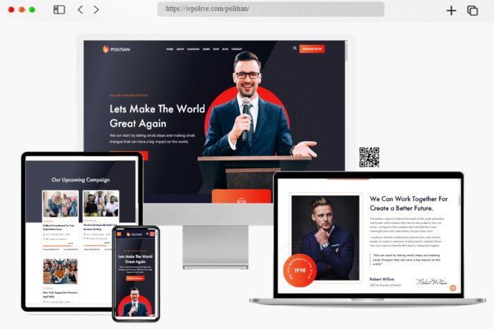 politian political campaign wordpress theme